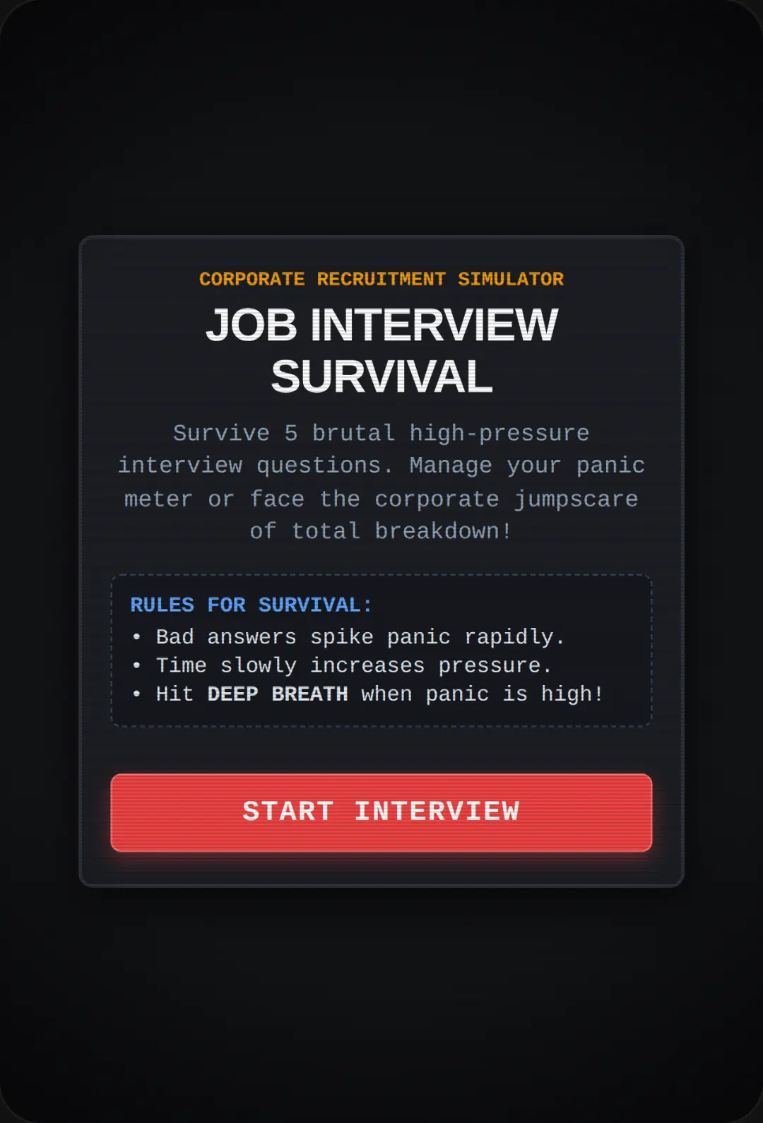 Job Interview Survival cover