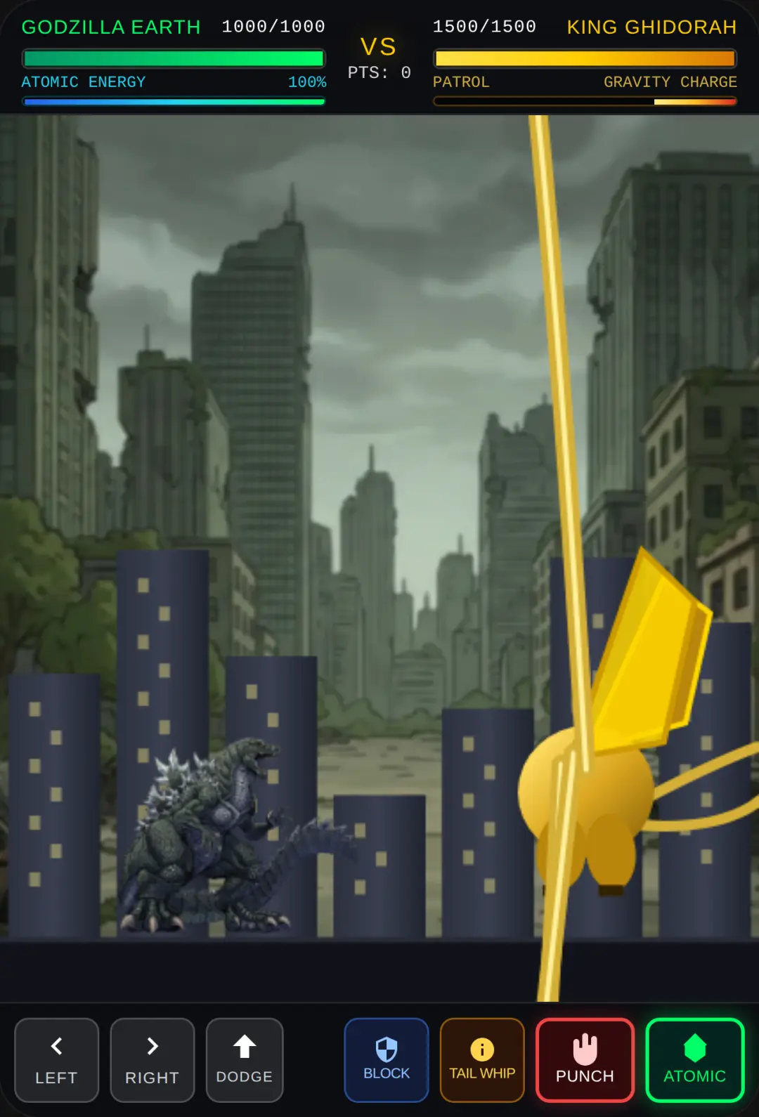 Godzilla Earth vs King Ghidorah: City Brawl cover