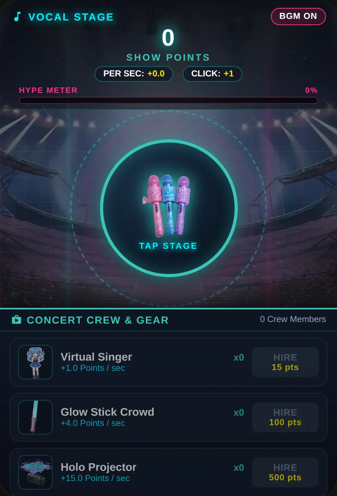 Miku Vocal Stage - Cyber Idol Clicker cover