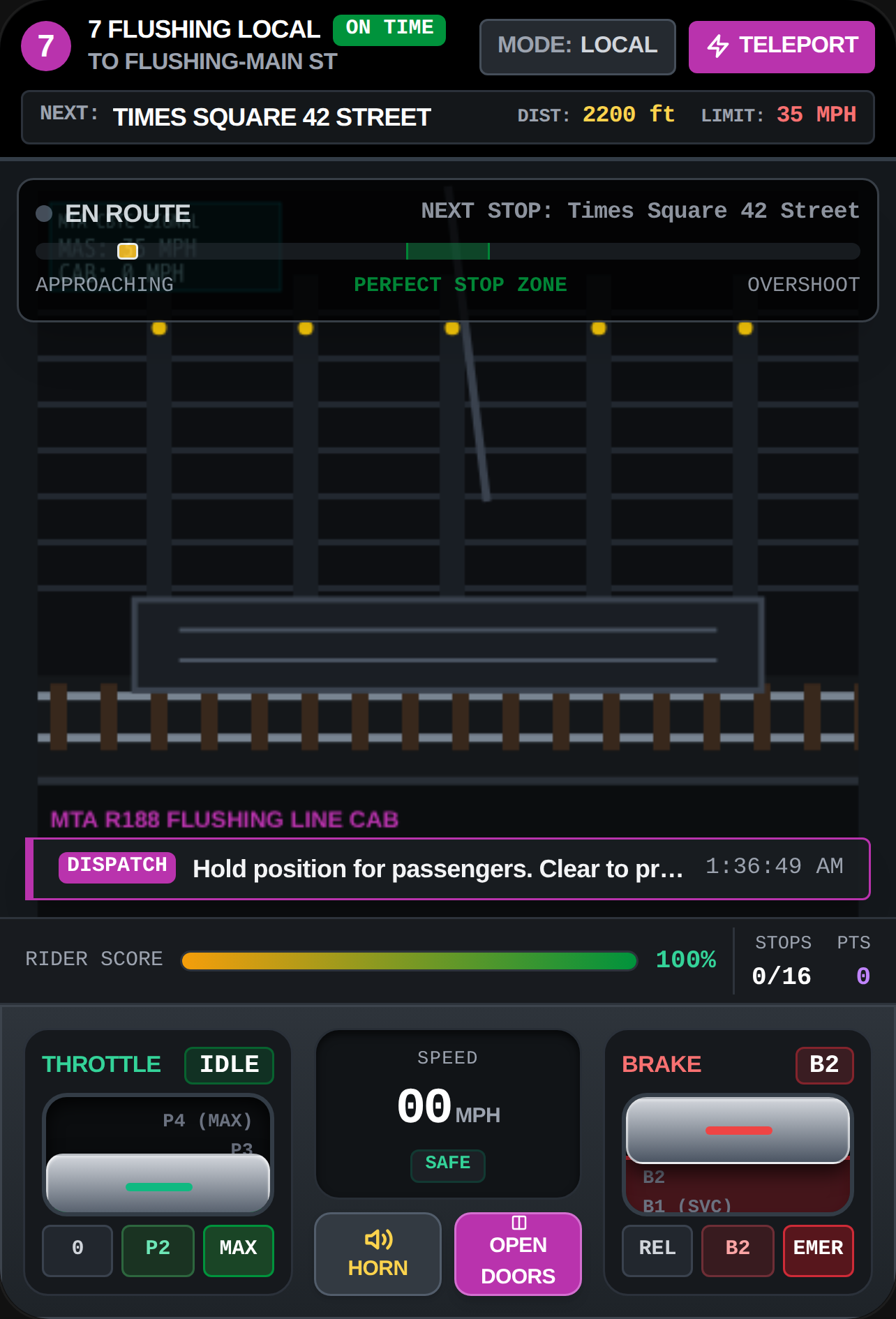 MTA 7 Train Flushing Line Simulator cover