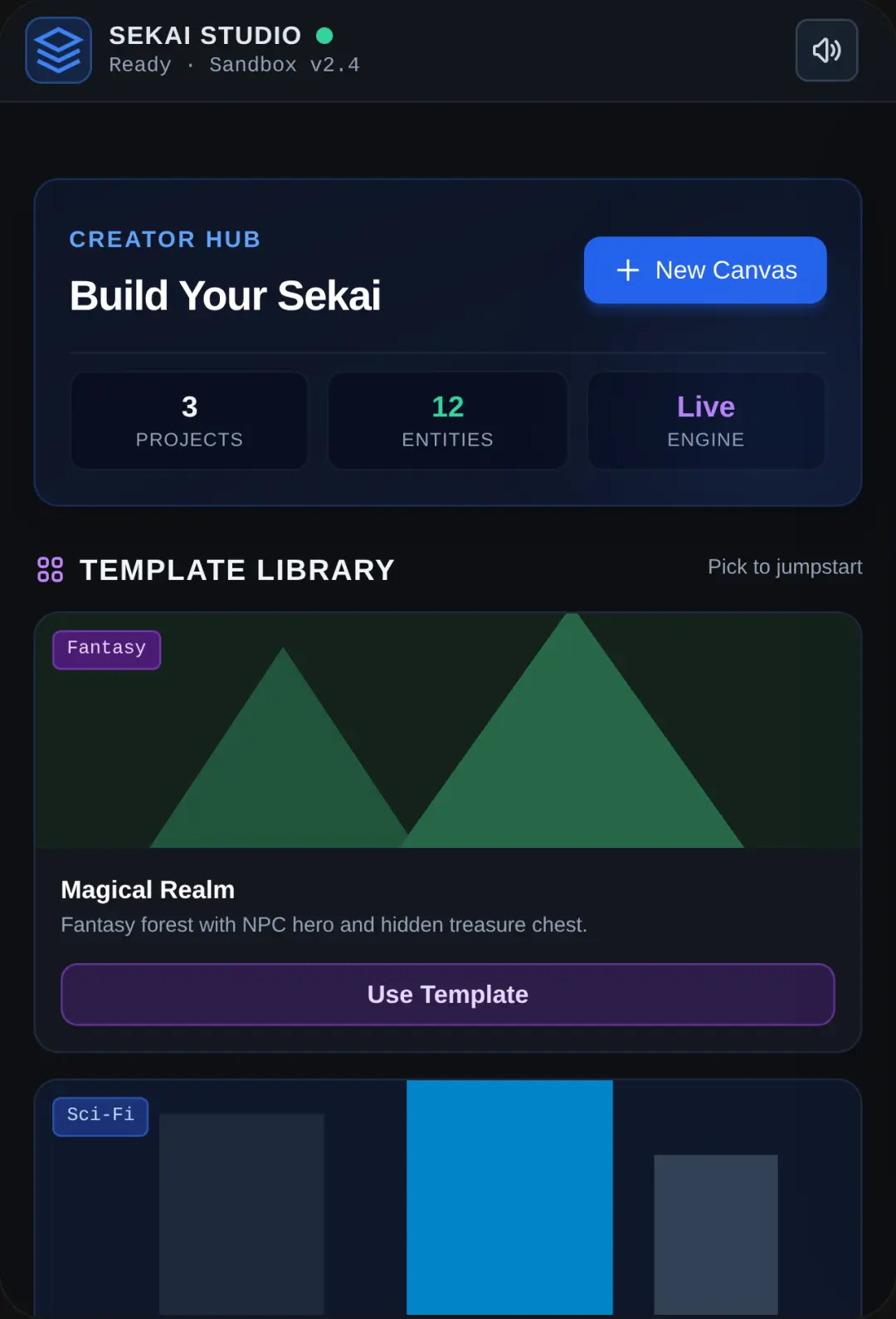 Sekai Studio — Creation Engine cover