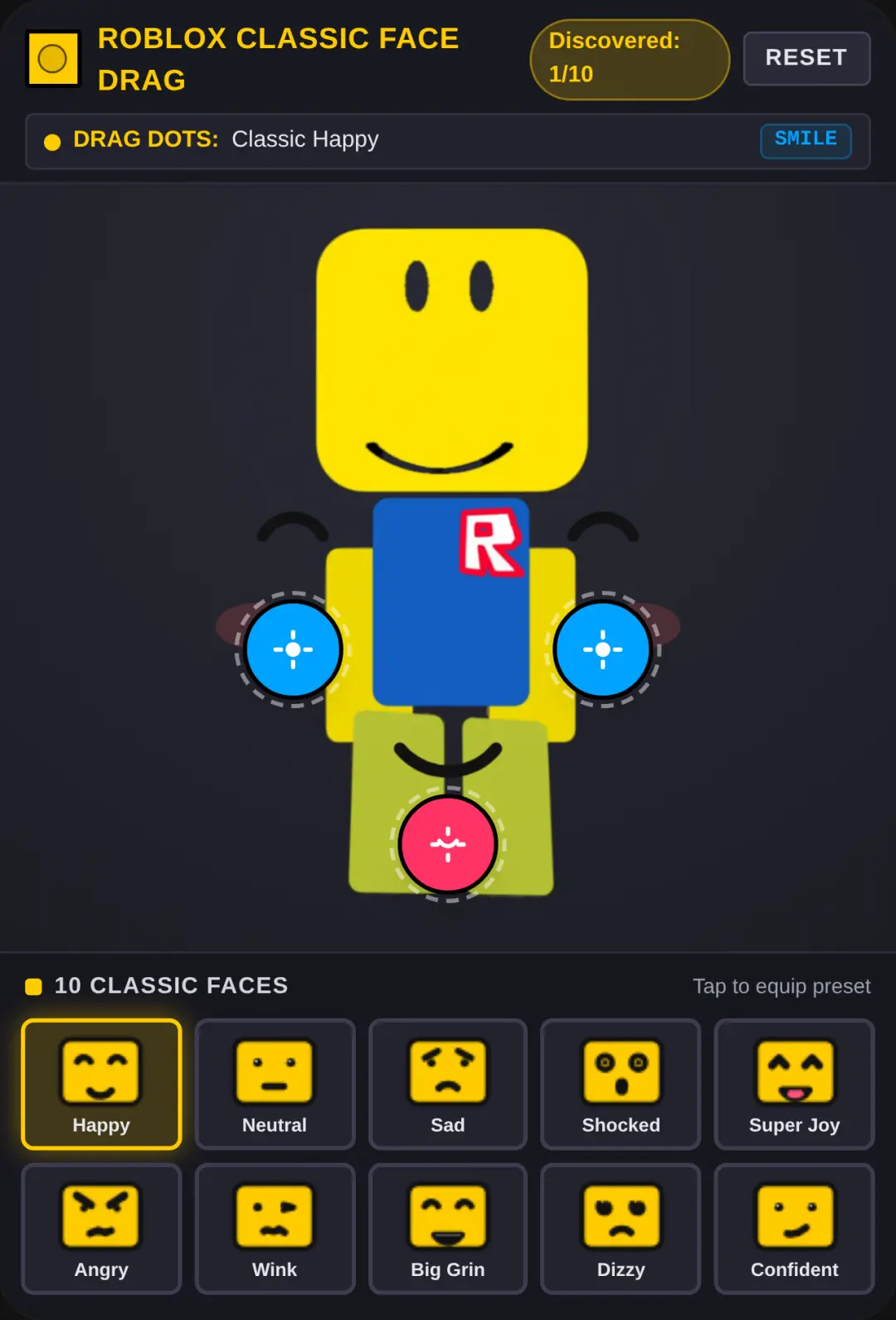 Roblox Classic Face Drag cover
