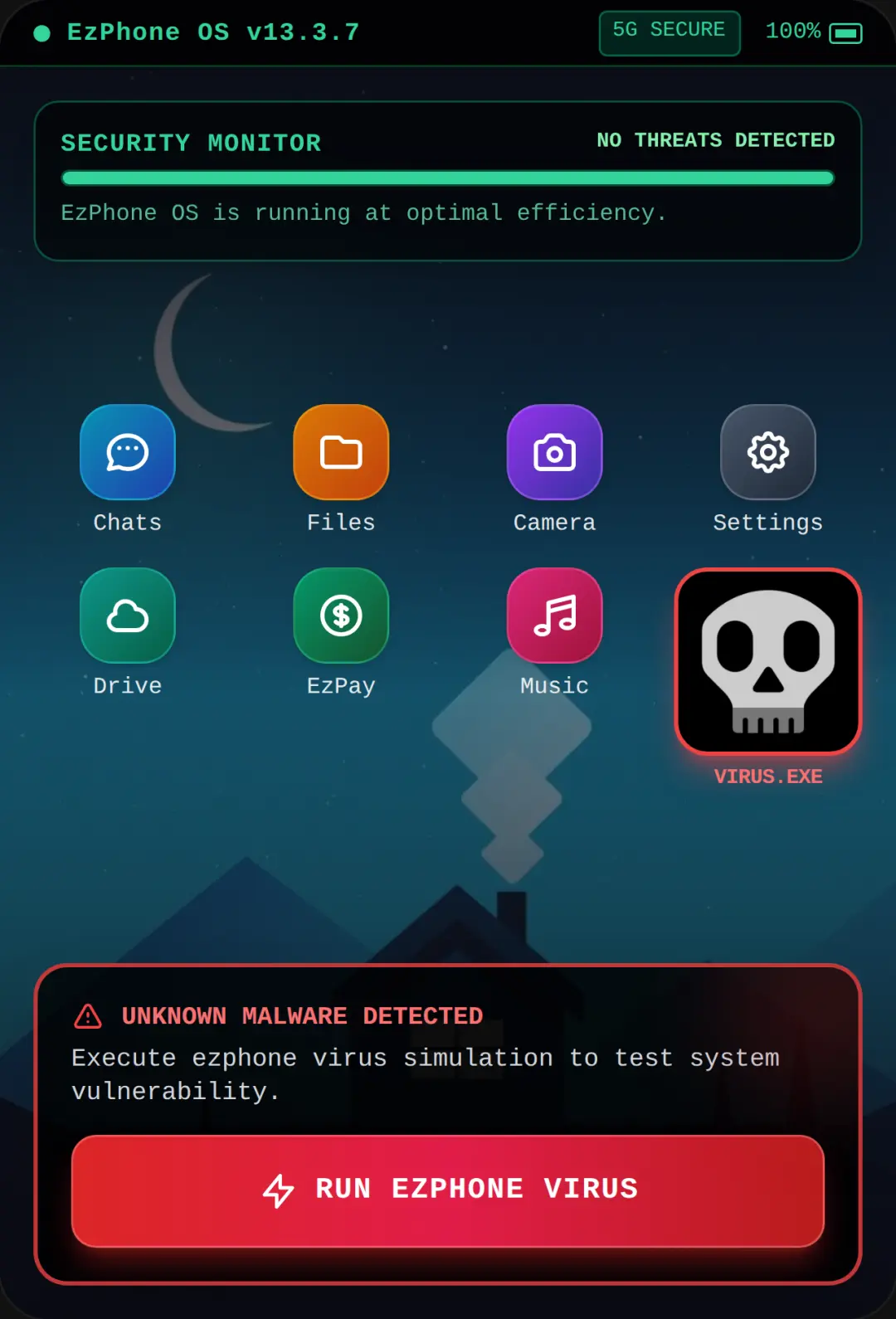 EZPhone Virus Simulator cover