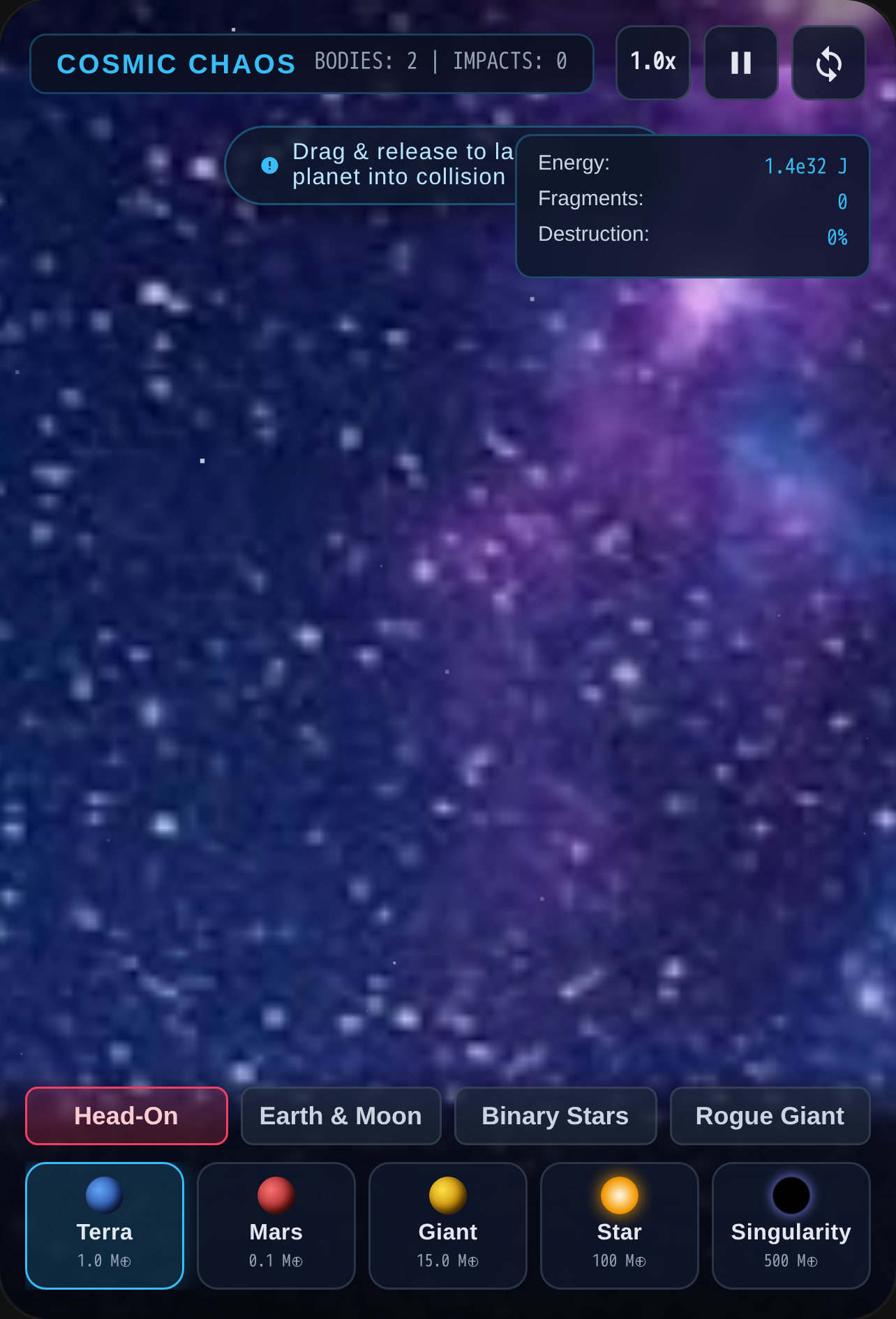 Cosmic Collision Simulator cover