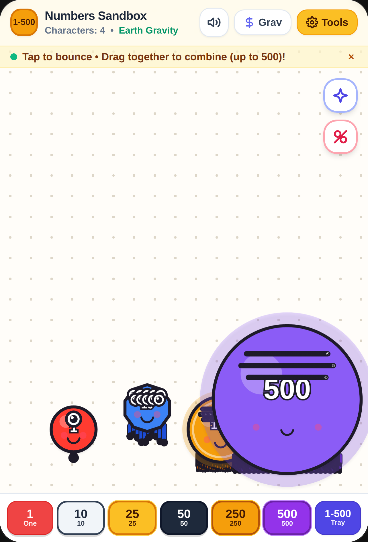 Numbers 1 to 500 Sandbox cover