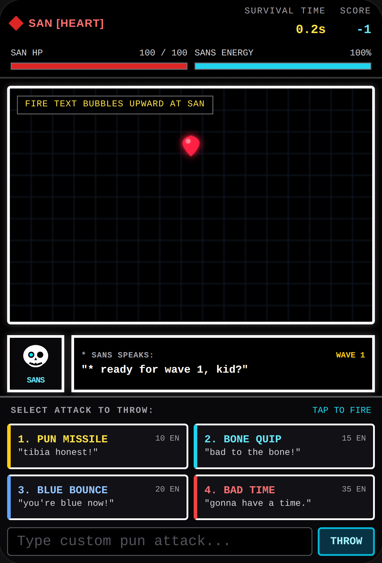 Sans vs San - Dialogue Bullet Hell cover