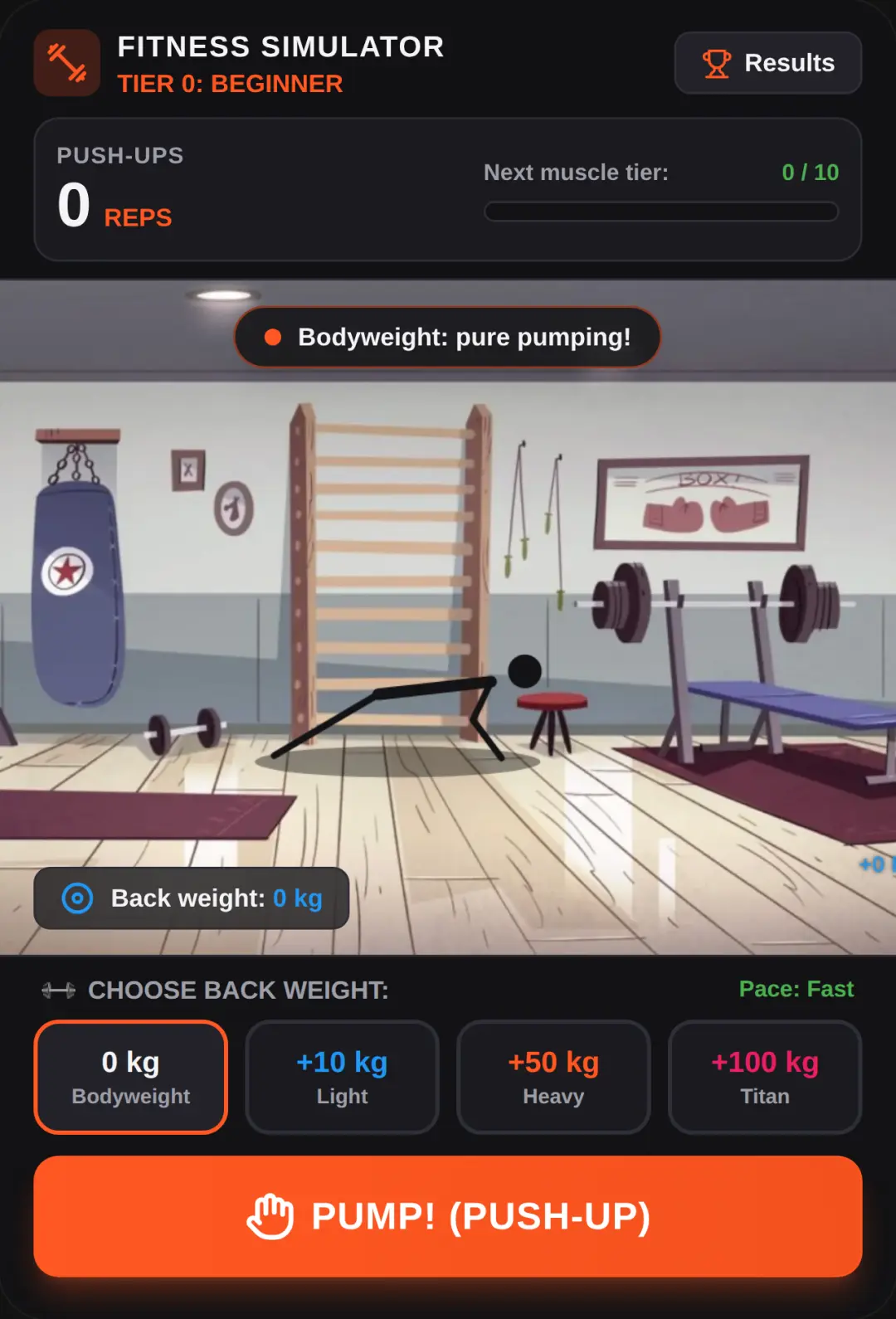 Muscle Man: Push-Ups