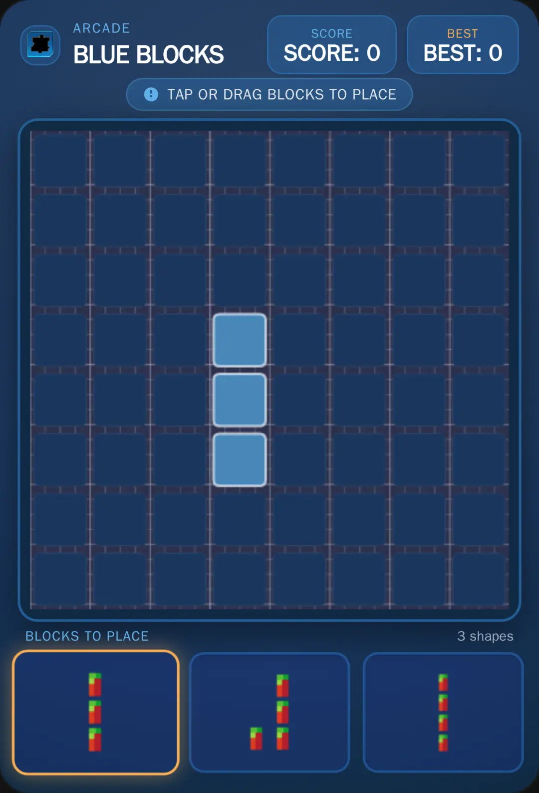 Blue Block Puzzle cover