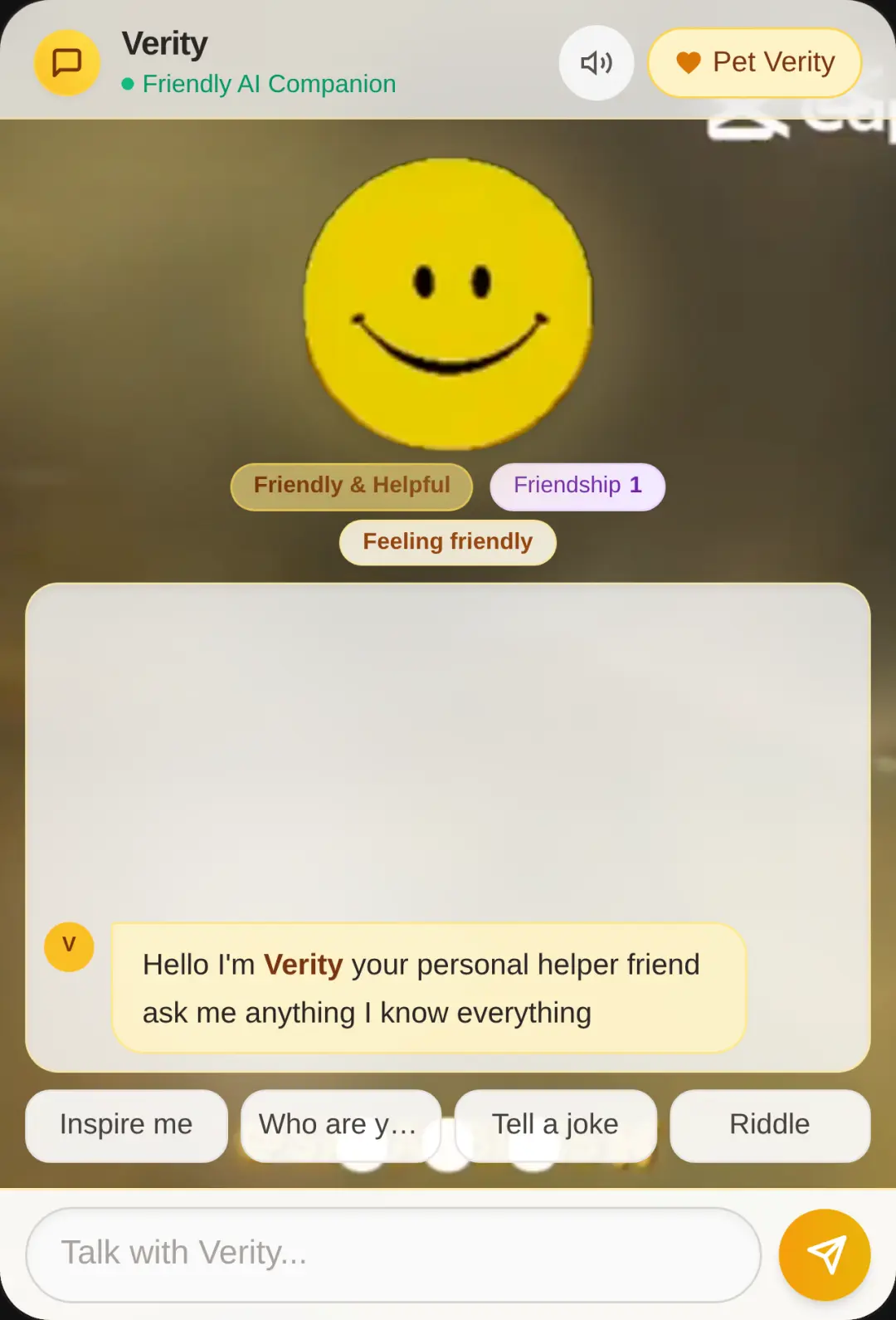 Verity - Friendly AI Companion cover