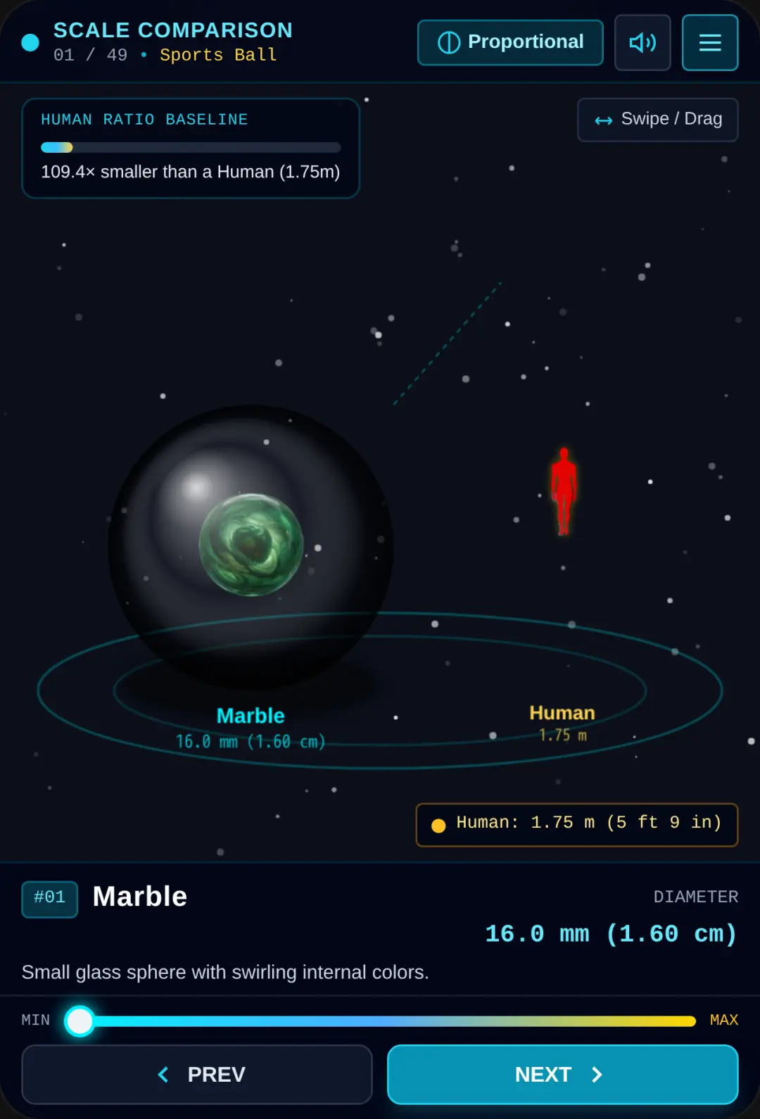 Reigarw's Sports Ball & Cosmic Size Comparison cover