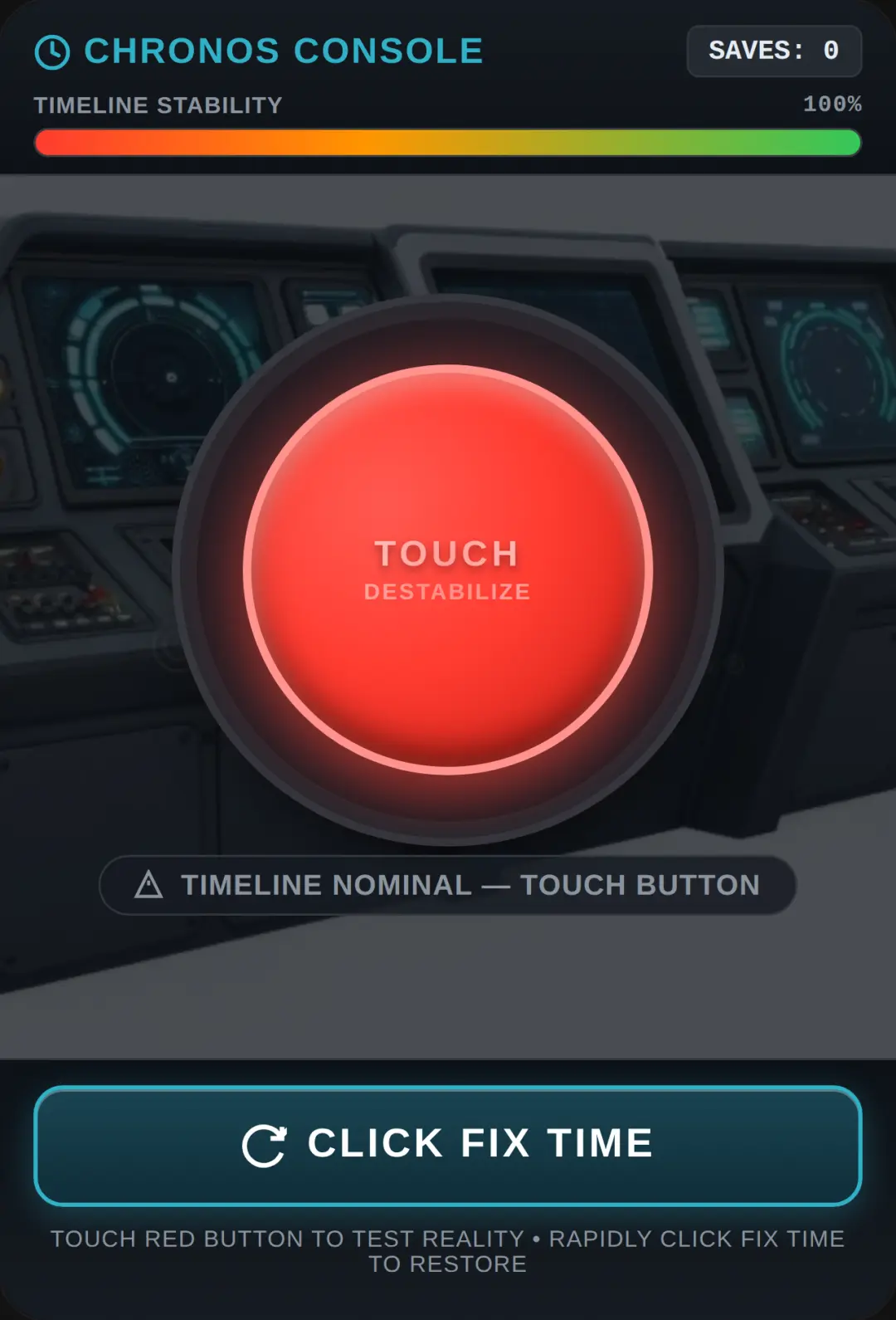 Chronos Alert: Red Button cover