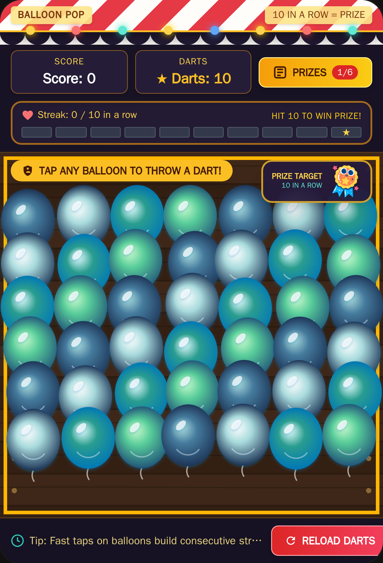 Carnival Balloon Dart Throw cover