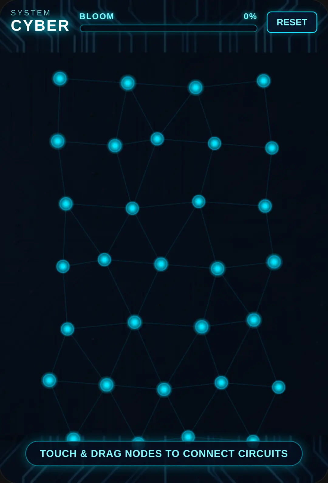 CYBER - Neon Circuit Grid cover