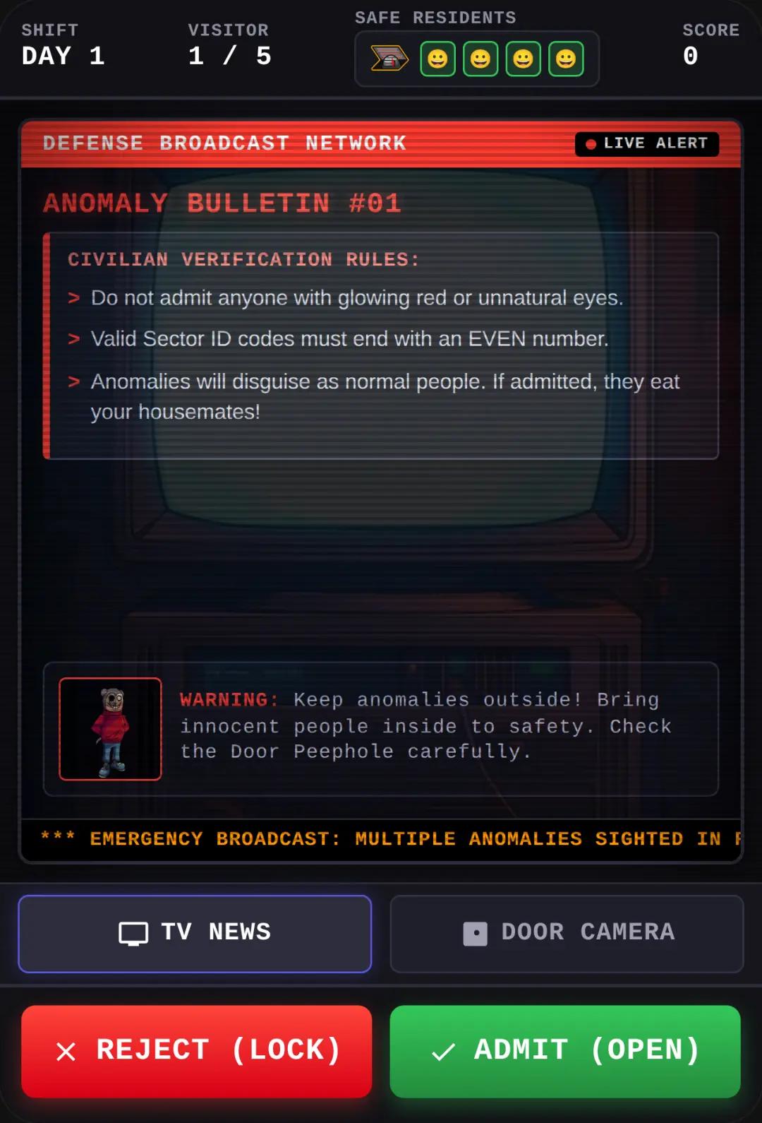 Anomaly Apocalypse : keep anomalies away from eating residents inside your house! cover