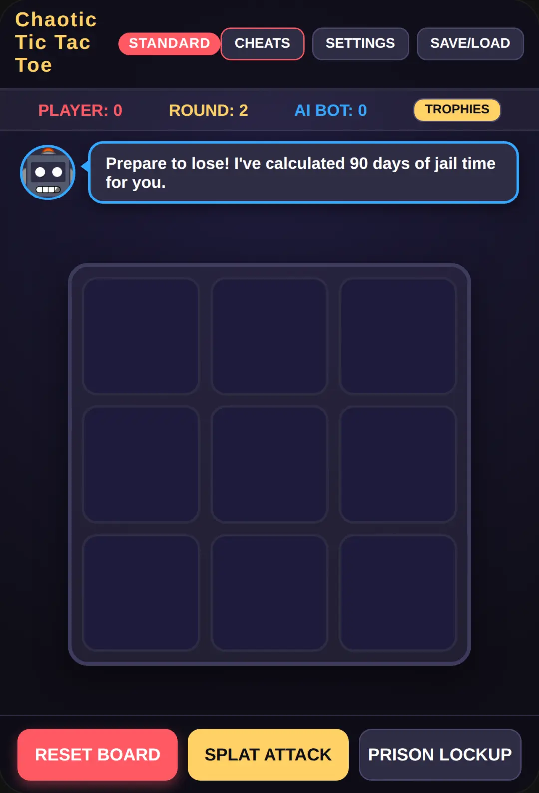 Chaotic Tic Tac Toe cover