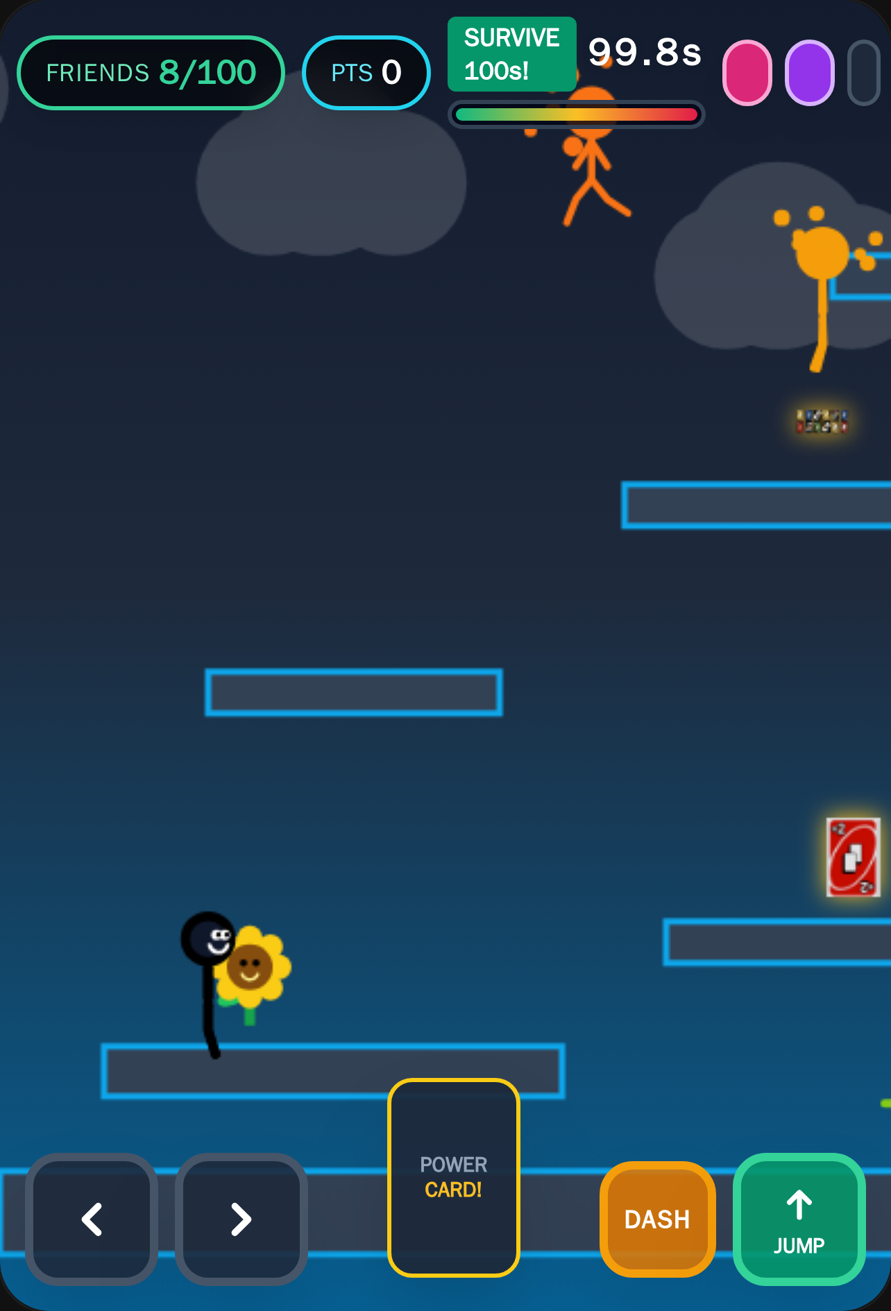 Stickman Parkour Tag - 100 Seconds Friends Survival cover