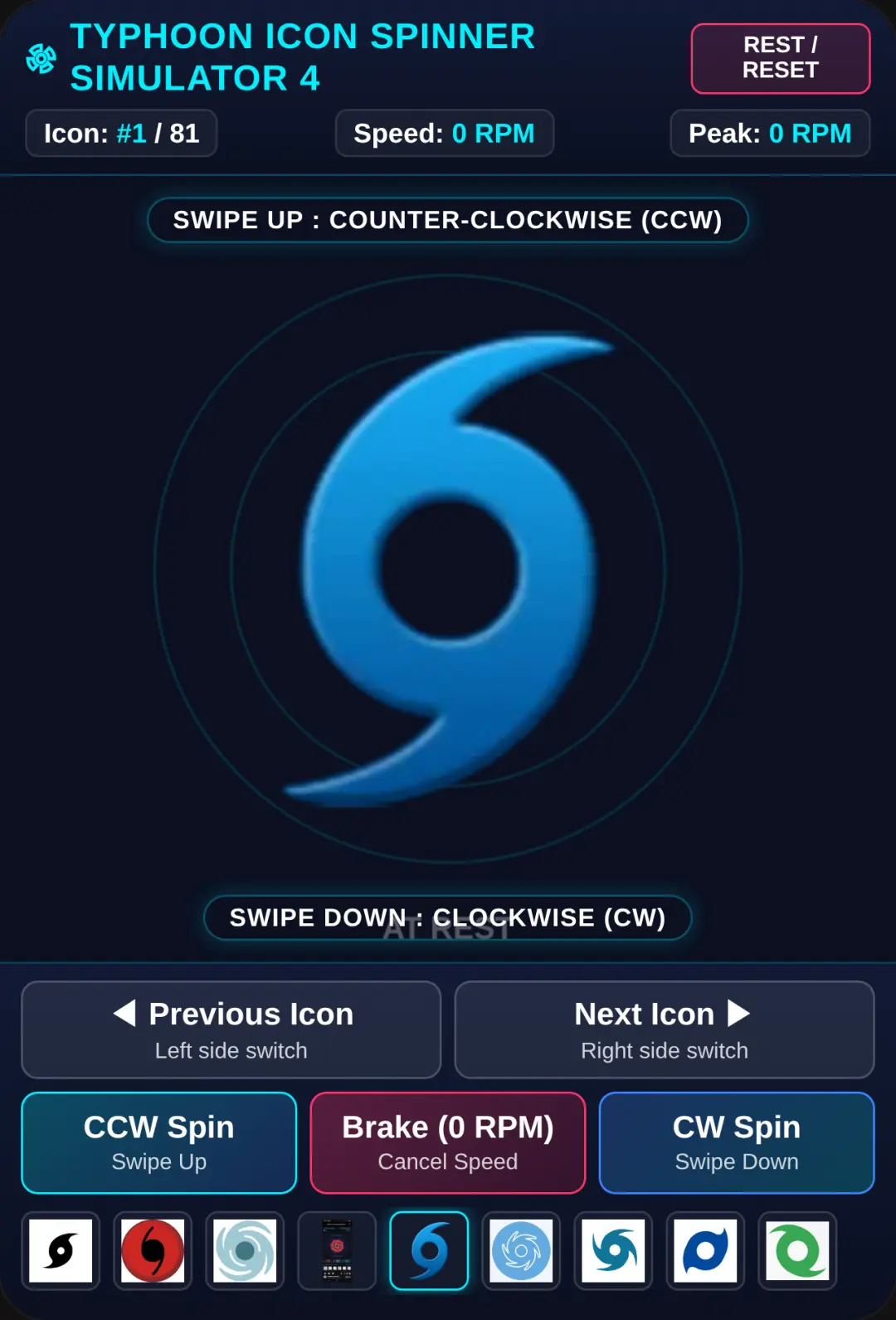 Typhoon Icon Spinner Simulator 4 cover