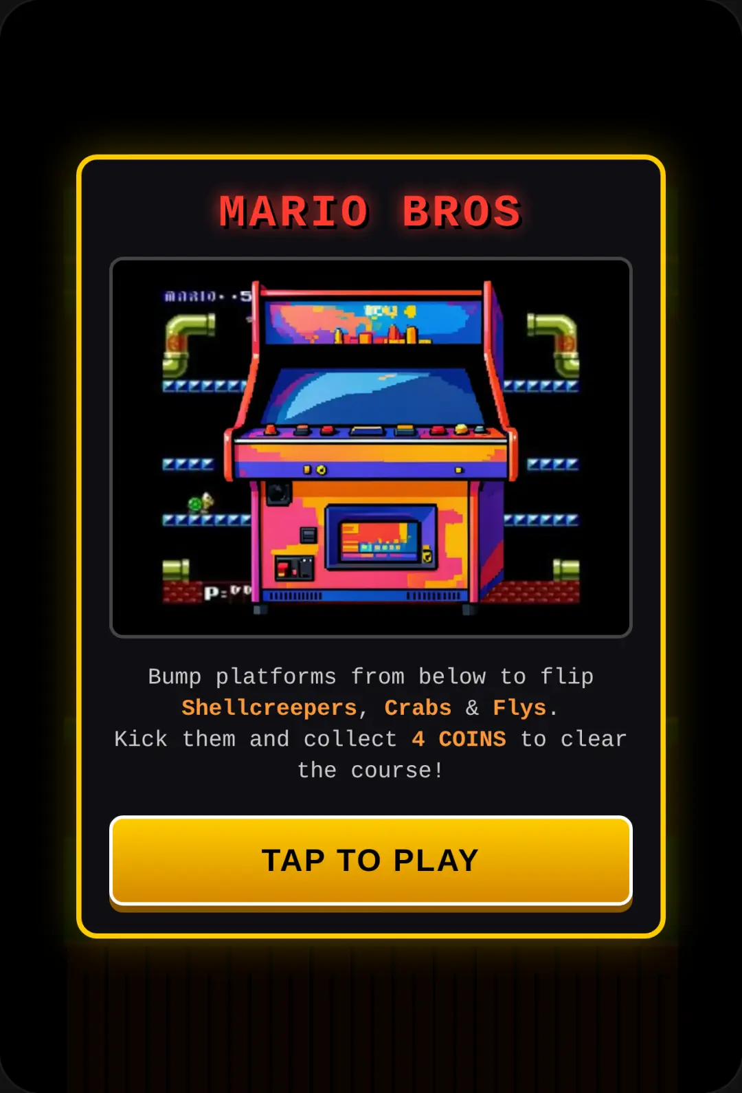 Mario Bros Arcade cover