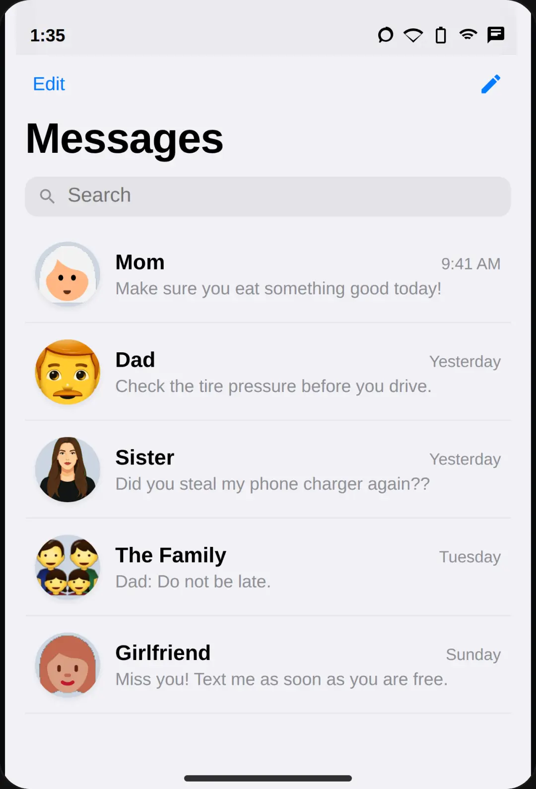 iPhone Messages Fidget cover