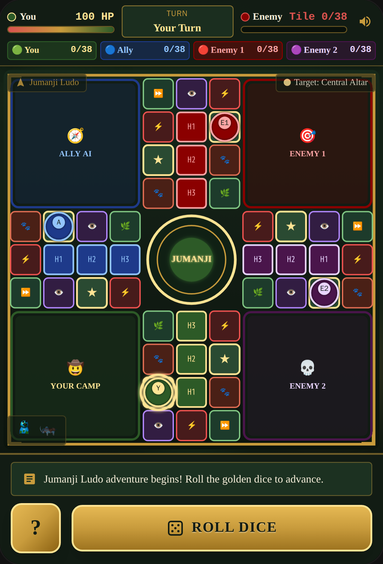 Jumanji: 4-Player Jungle Ludo cover