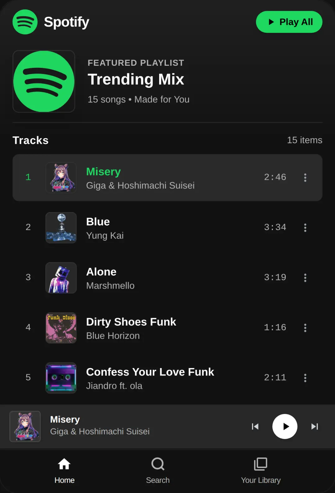 Spotify cover