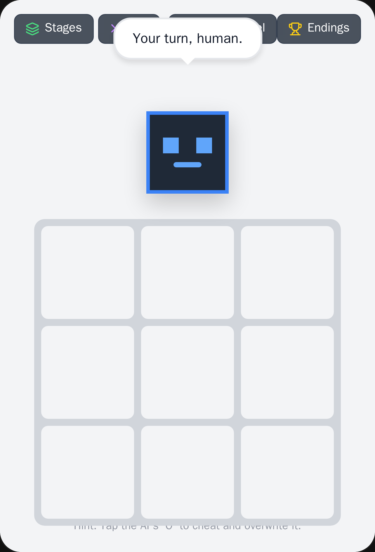rogue AI Tic-Tac-toe [admin panel] cover