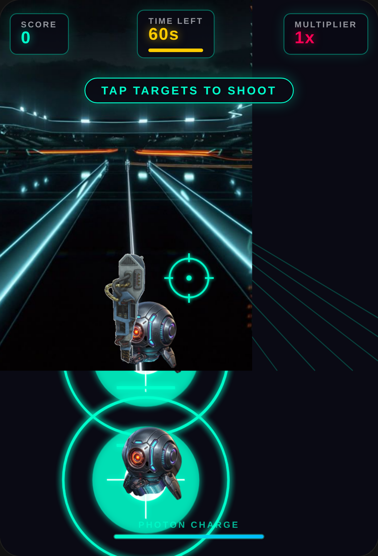 CYBER-SHOT // SCI-FI TARGET RANGE make it first person cover