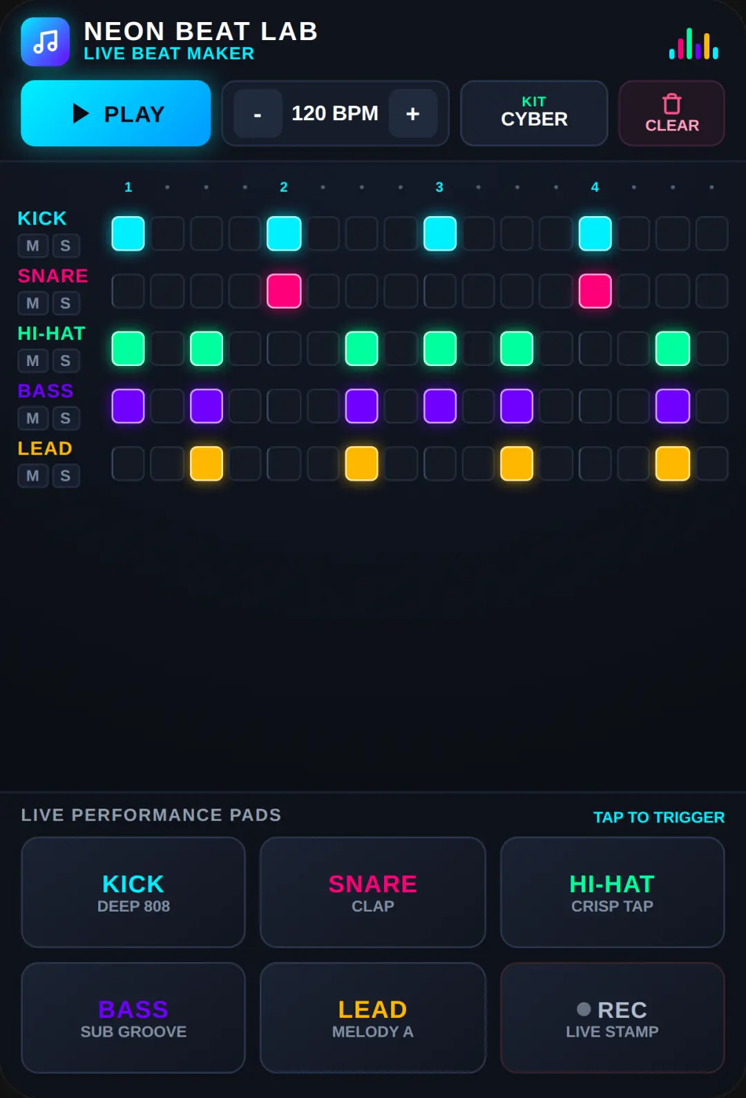 Neon Groove Studio - Beat Maker cover