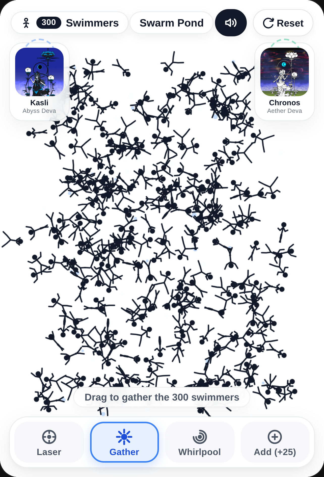 Swarm Pond - 300 Swimming Stickmen cover