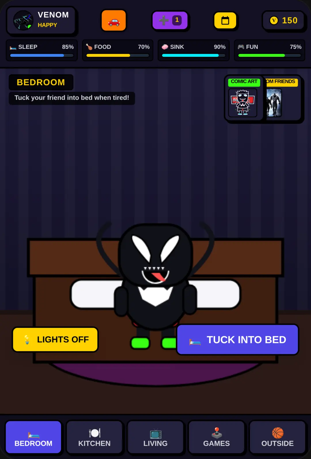 Venom and Friends: Symbiote House & Sports Yard cover