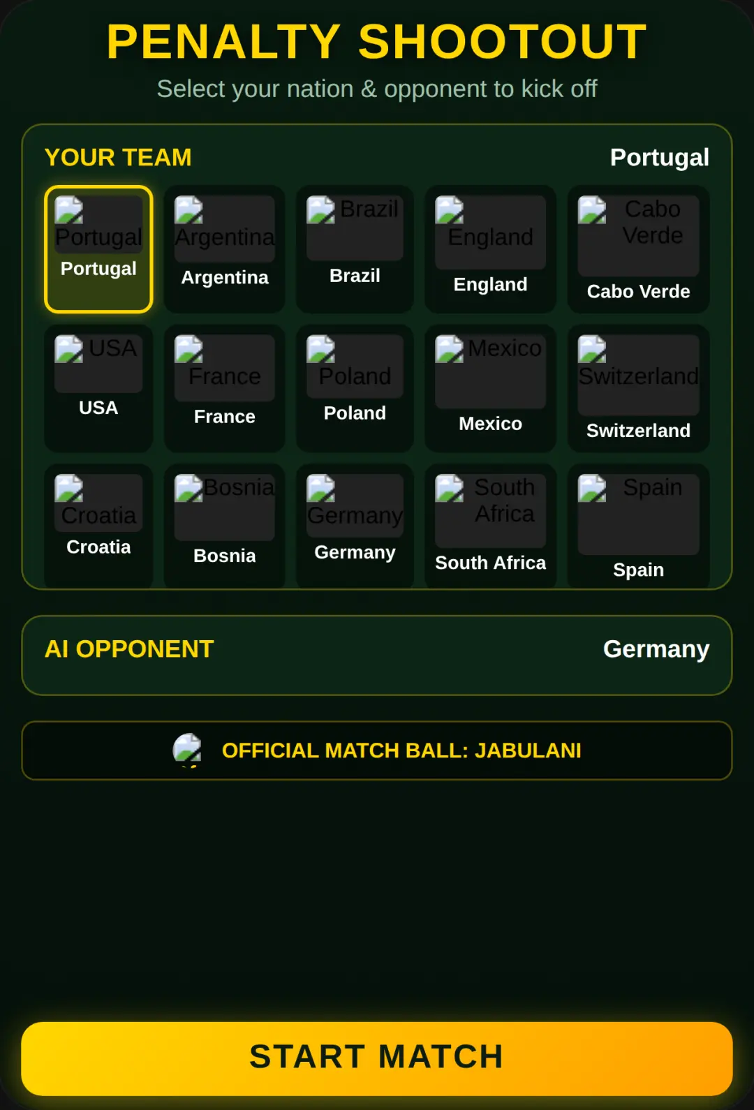 Jabulani Penalty Shootout cover