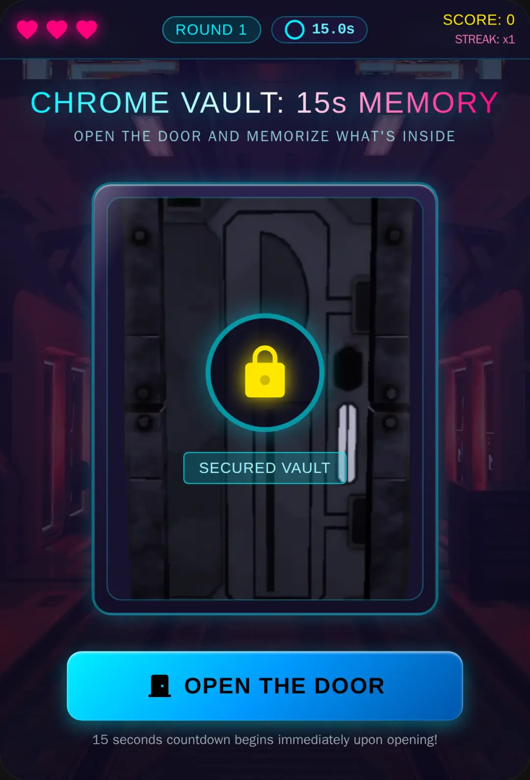 Chrome Vault: 15s Memory cover
