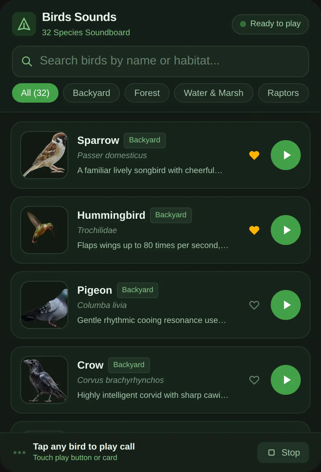 Birds Sounds Explorer cover
