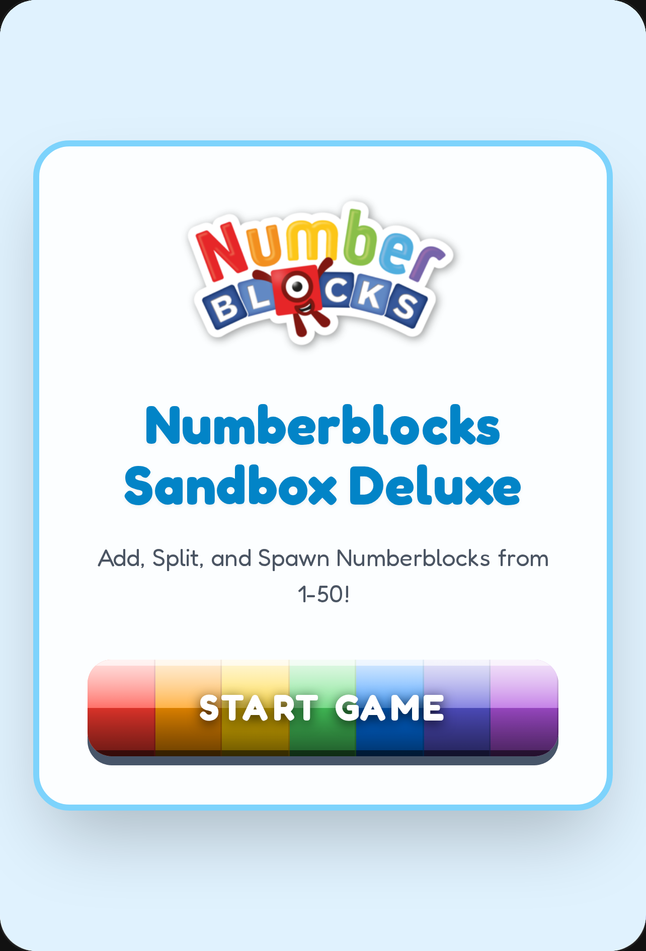 Numberblocks cover