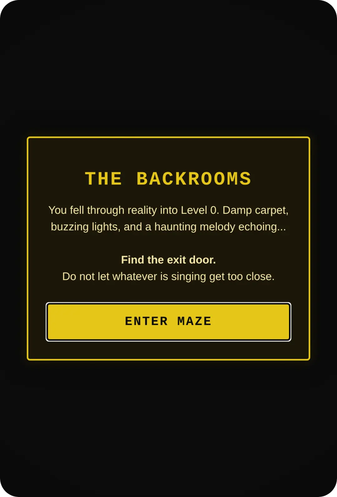The Backrooms:LEVEL 0 cover