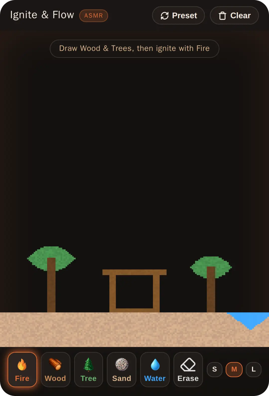 ASMR Sand & Fire Sandbox cover