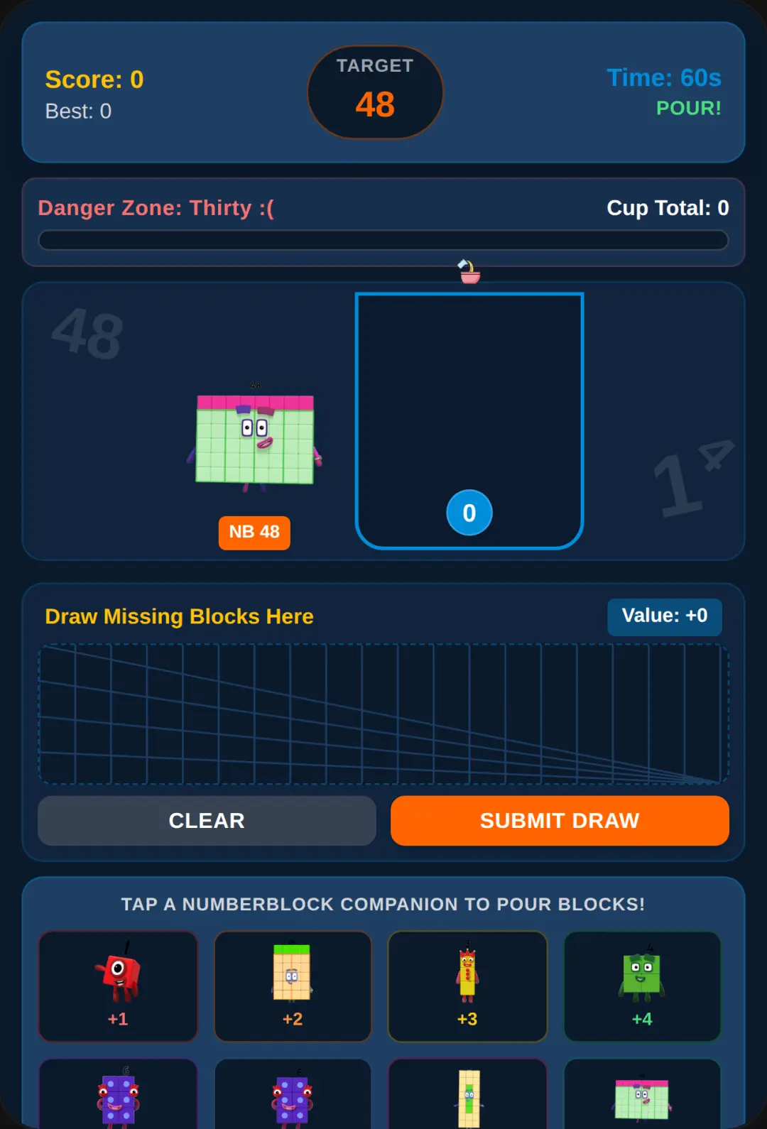 Numberblock 48 Cup Challenge cover