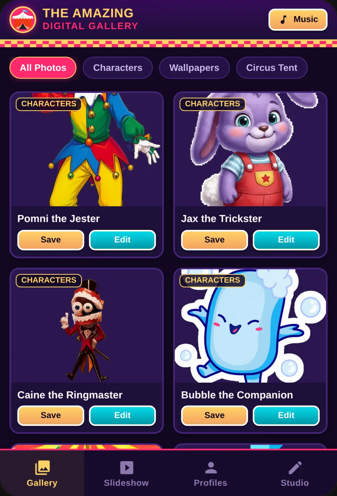 The Amazing Digital Circus - chat photo Gallery & Studio cover