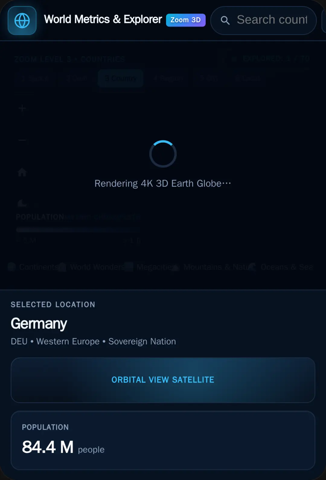 Zoom Through the World — Interactive 3D Earth Explorer 4 point update cover
