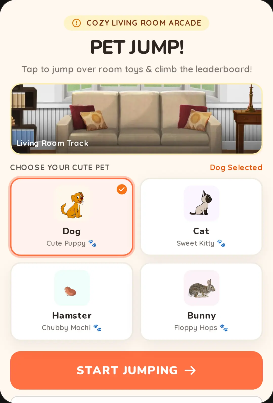 Pet Jump: Cozy Living Room cover