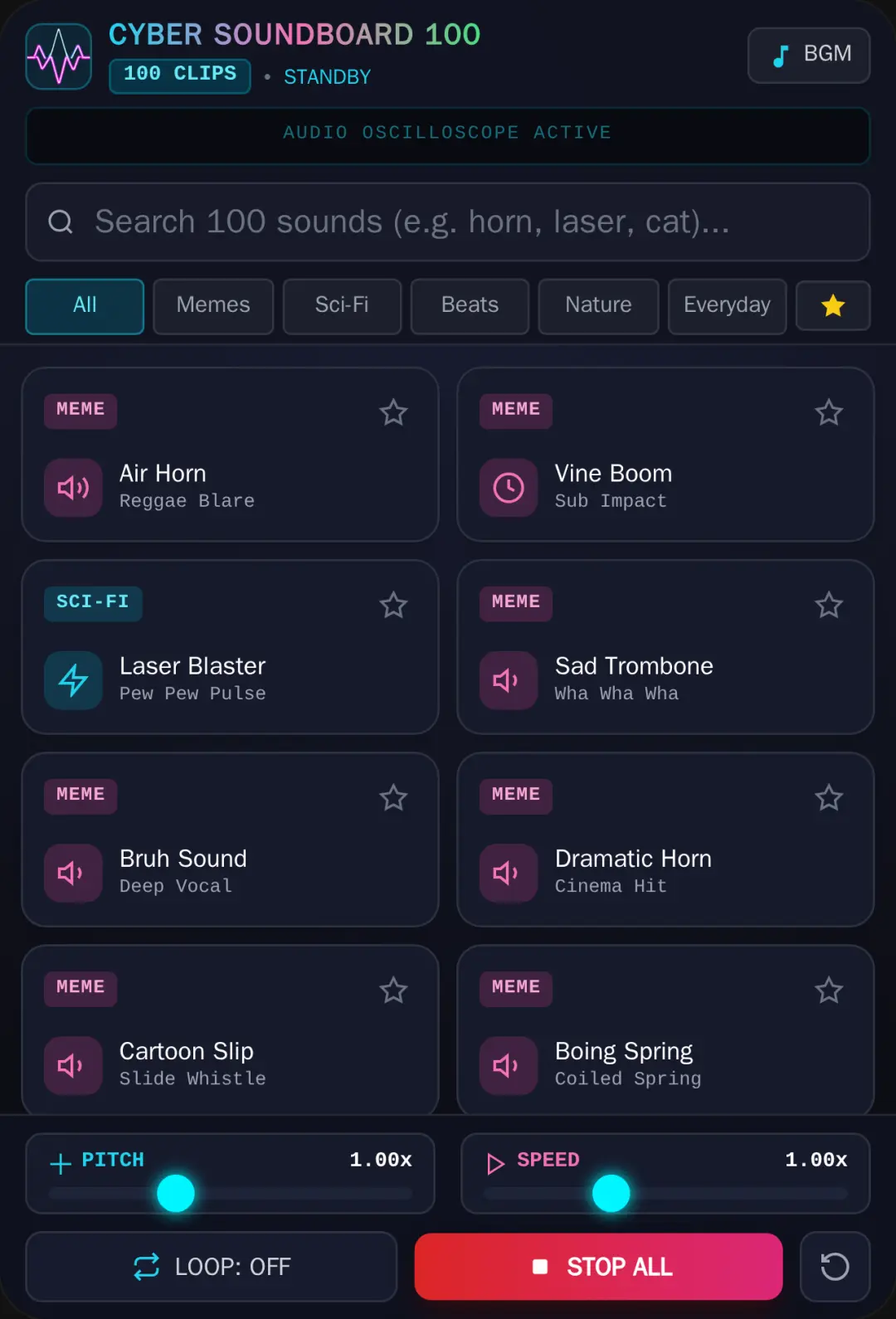 Cyber Soundboard 100 cover