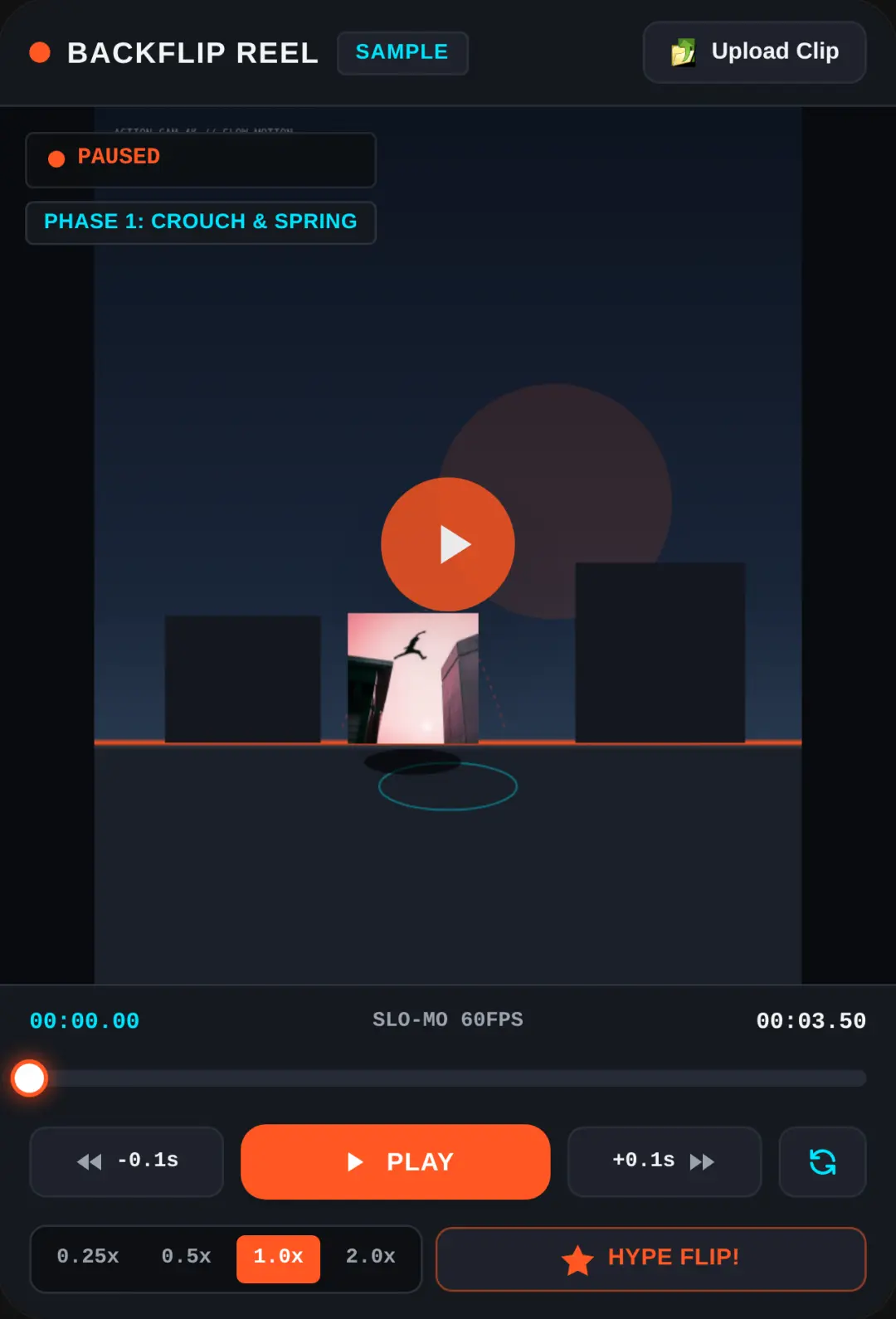 Backflip Reel - Action Video Player cover