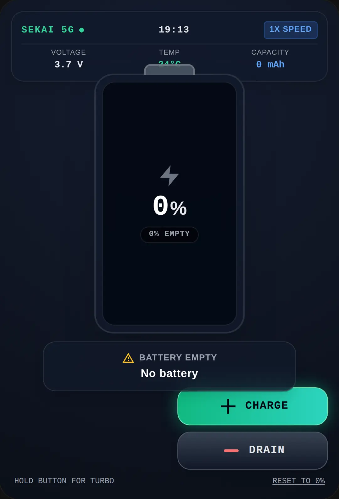 Mega Battery Overcharge cover