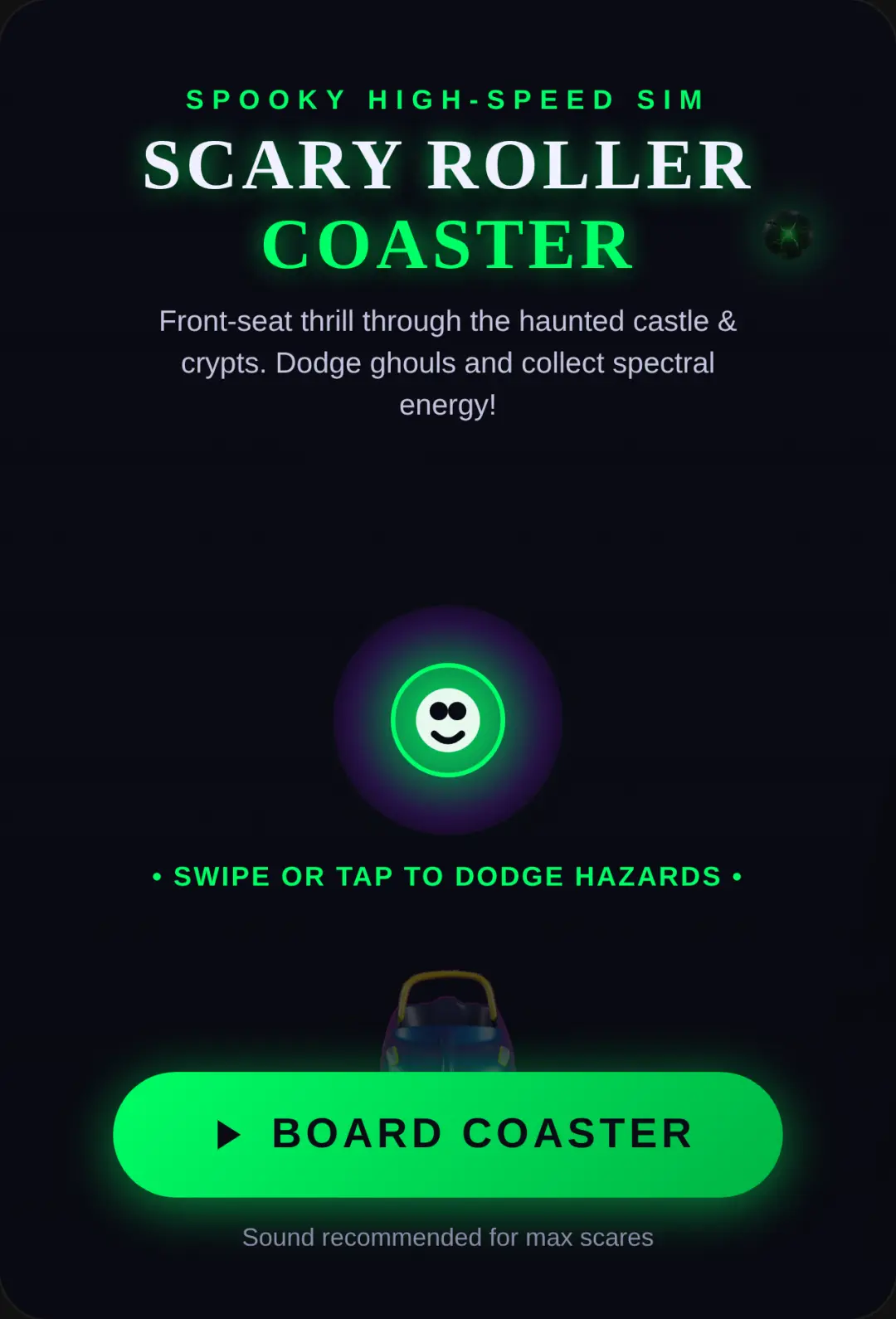 Haunted Thrill: Scary Roller Coaster cover