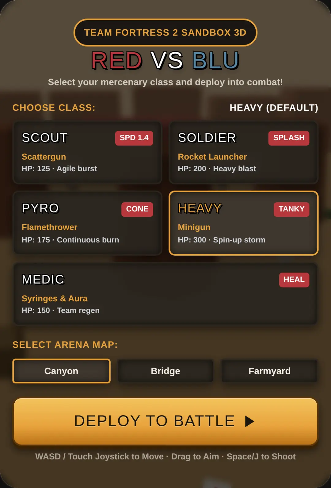 TF2 Sandbox 3D - RED vs BLU cover