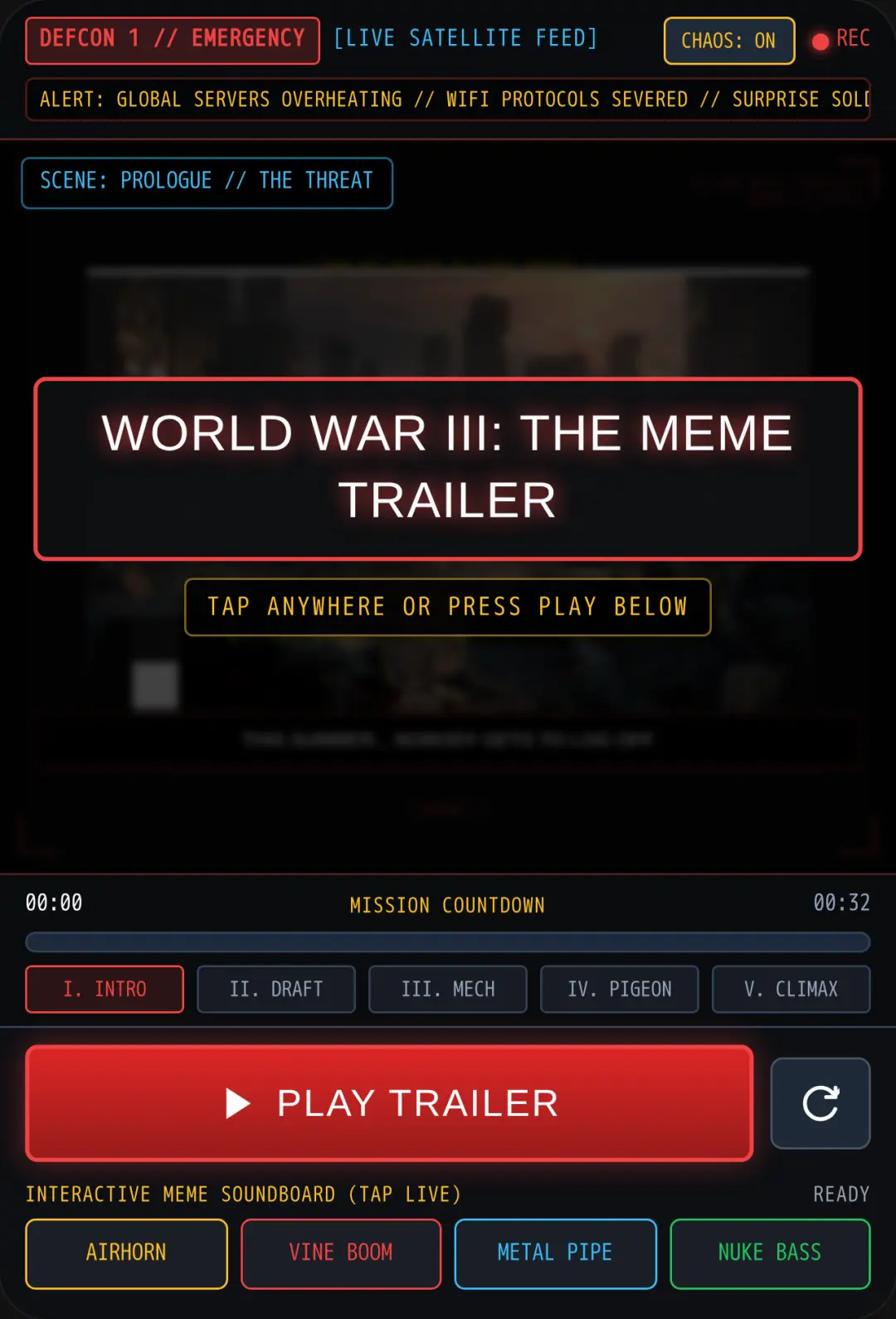 WORLD WAR III: MEME TRAILER cover