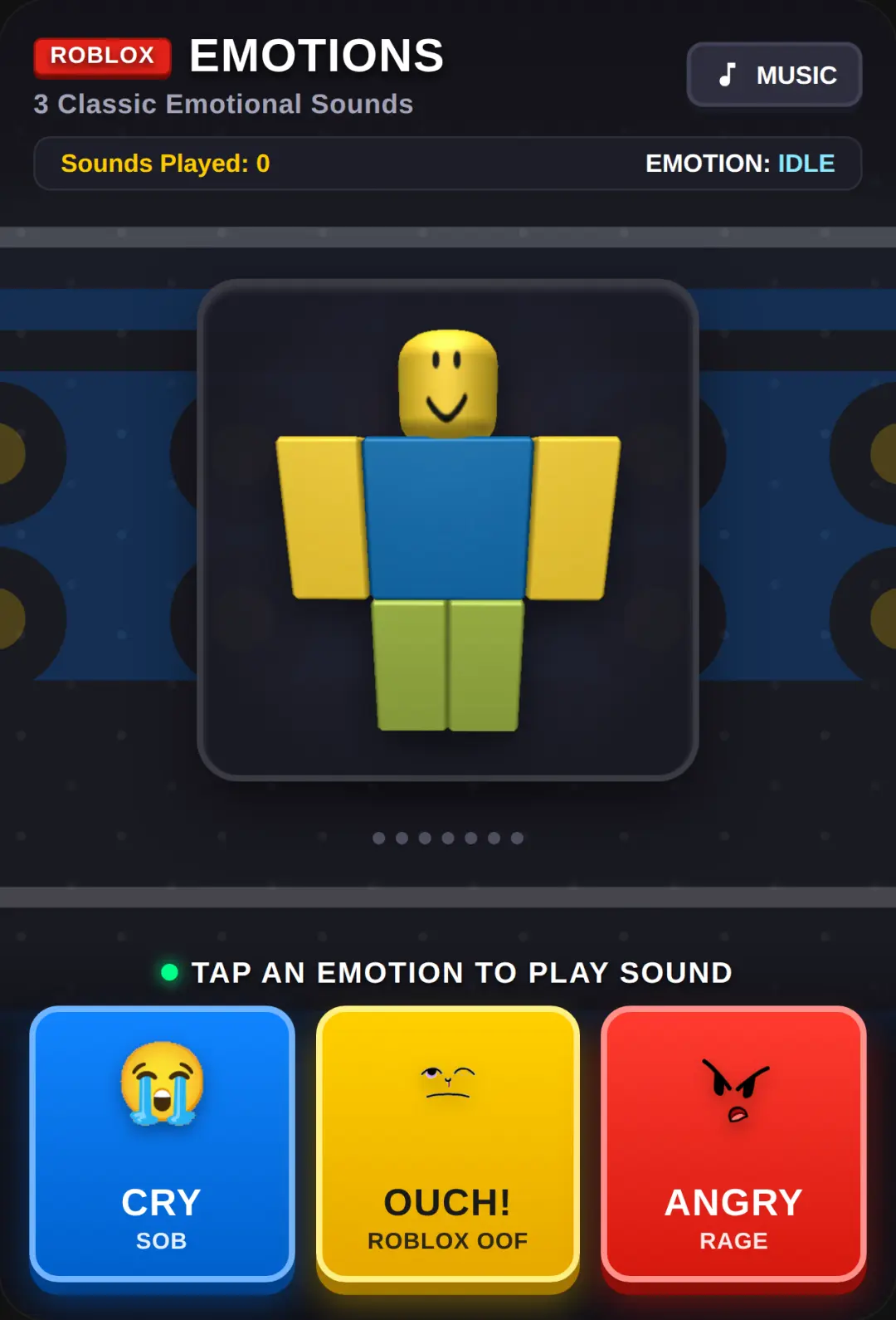 Roblox Emotions Soundboard cover