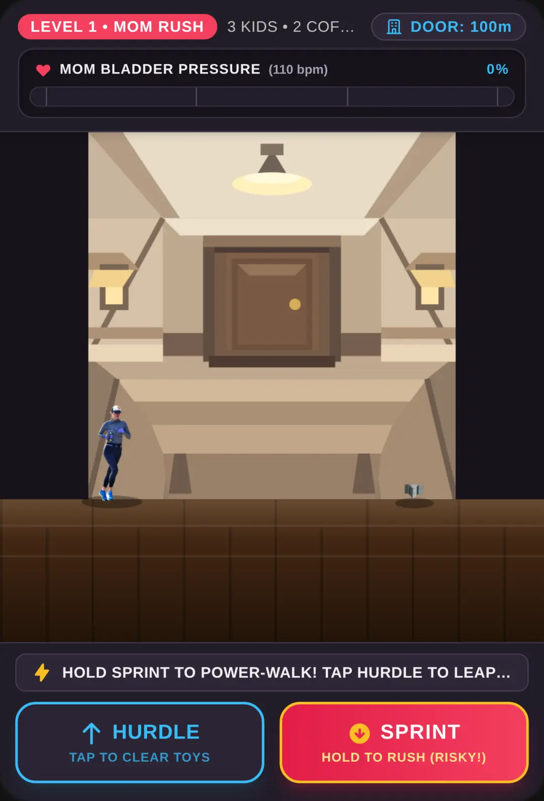 Mom's Emergency Dash: The Realistic Hallway Rush cover