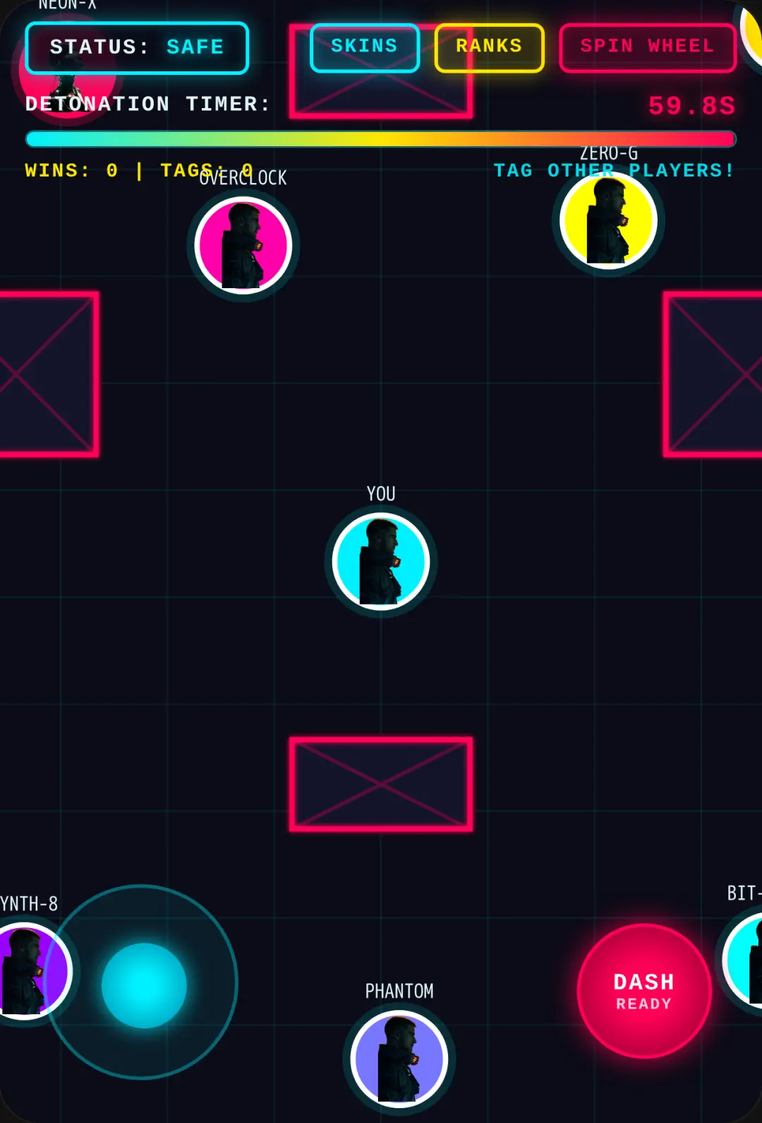 Neon Bomb Tag Arcade — Ready cover