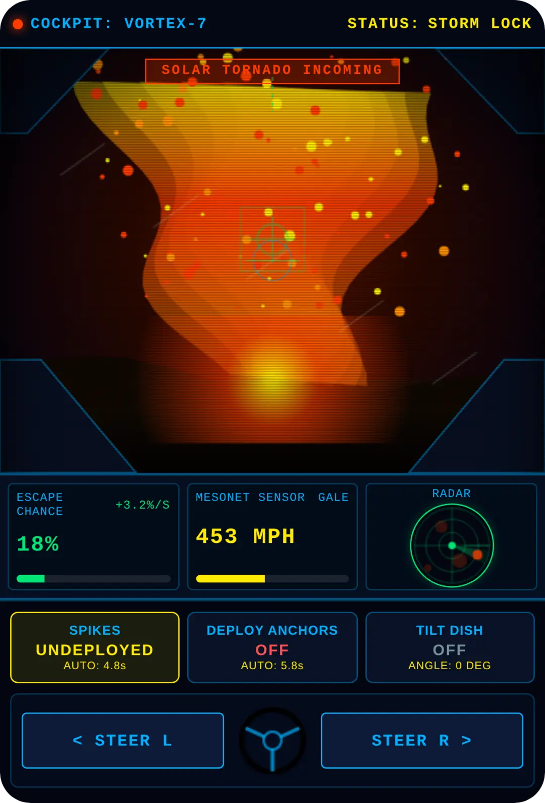 Solar Tornado Cockpit cover